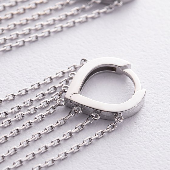 Серебряные серьги с цепочками OR116710 №5