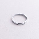 Кольцо с бриллиантом в белом золоте кб0553м от ювелирного магазина Оникс - 3