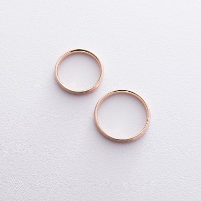 Золота обручка 3 мм (матове) обр00403 №2