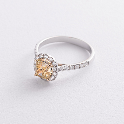 Золотое кольцо с бриллиантами 244631123 №4