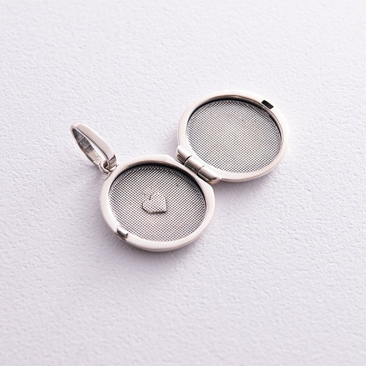 Срібний кулон "Сердечко. I love you" для фотографії (чорніння) 7346 від ювелірного магазину Онікс - 4