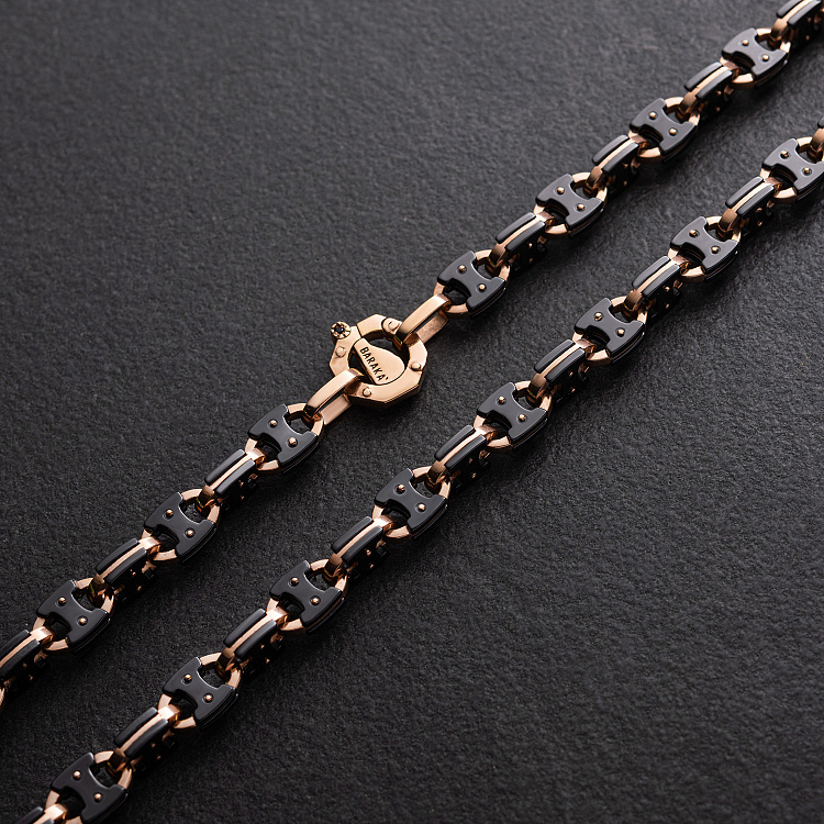 Мужская золотая цепочка (керамика) 1727 от ювелирного магазина Оникс