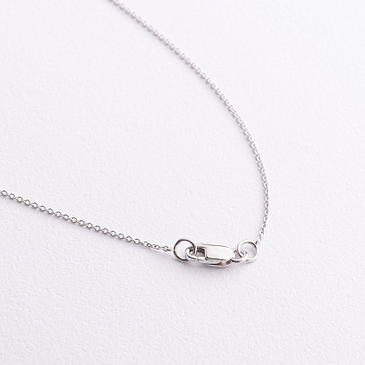 Золотое колье "Сердечко" с бриллиантами колб0176ri №3