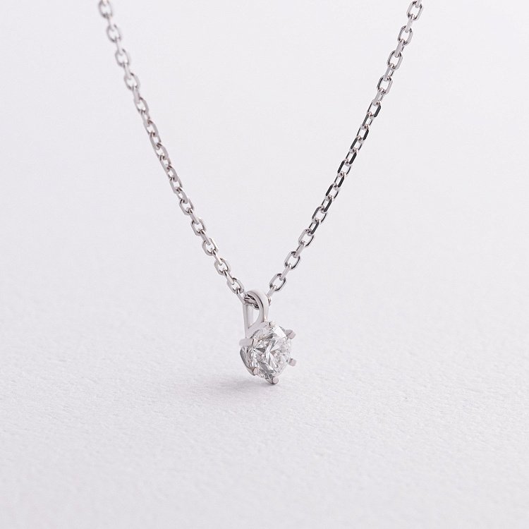 Золоте кольє з діамантом 743091121 від ювелірного магазину Онікс