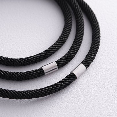 Шовковий шнурок зі срібною застібкою 661 №2