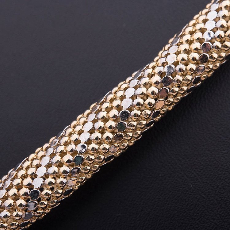 Эксклюзивное золотое колье "Змея" с фианитами кол00704 от ювелирного магазина Оникс - 2