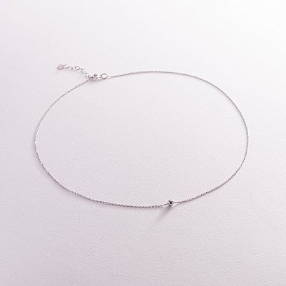 Колье "Шар" в белом золоте (0.5 см) кол02006