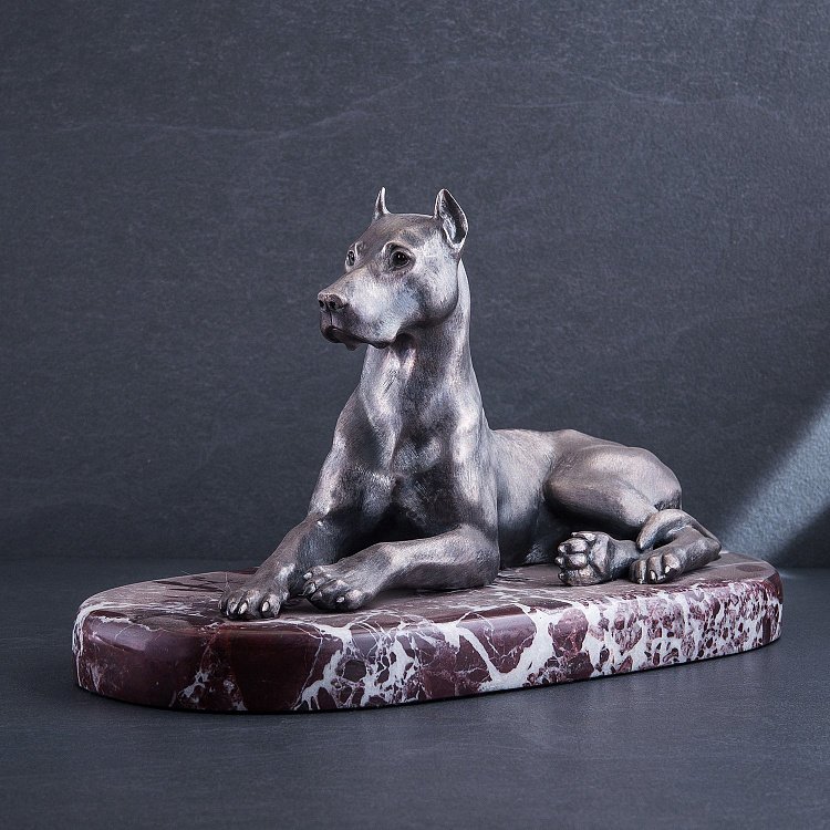 Срібна фігура ручної роботи "Друг людини" сер00030 від ювелірного магазину Онікс