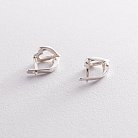 Срібні сережки "Сердечка" 123029 от ювелирного магазина Оникс - 2