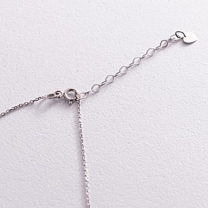 Кольє "Лунниця" в білому золоті кол02063 №5