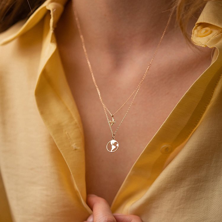 Колье в красном золоте "Кругосветное путешествие" кол01682 от ювелирного магазина Оникс - 9