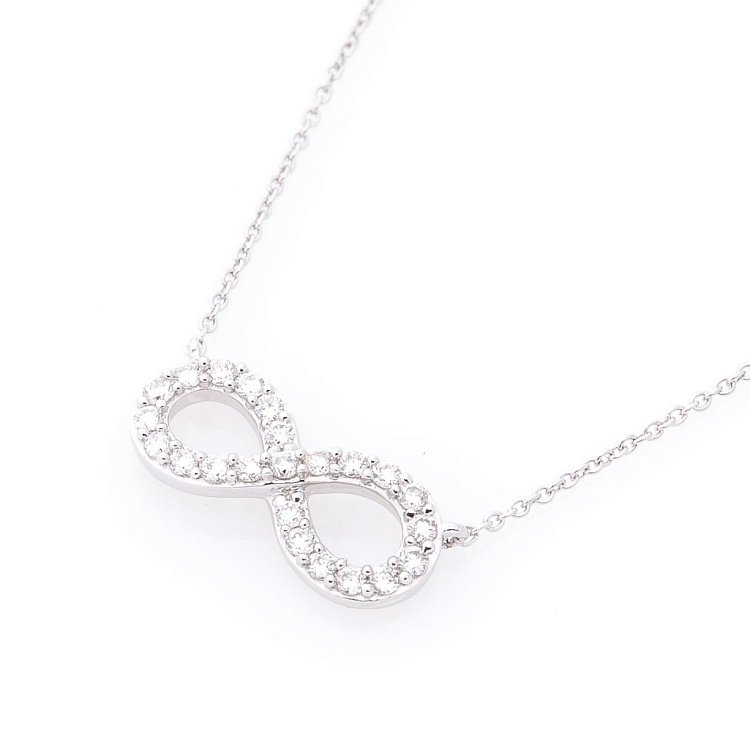 Золоте кольє "Нескінченність" (діаманти) колб0031са від ювелірного магазину Онікс