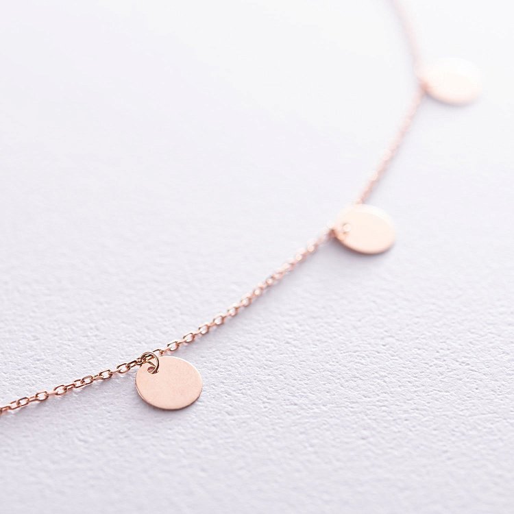 Золоте кольє "Монетки" кол01435 від ювелірного магазину Онікс - 3