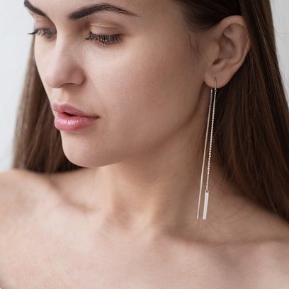 Золоті сережки - протяжки 580087в №3