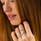 Серебряное кольцо "Elisa" (на два пальчика) 1245 от ювелирного магазина Оникс - 5