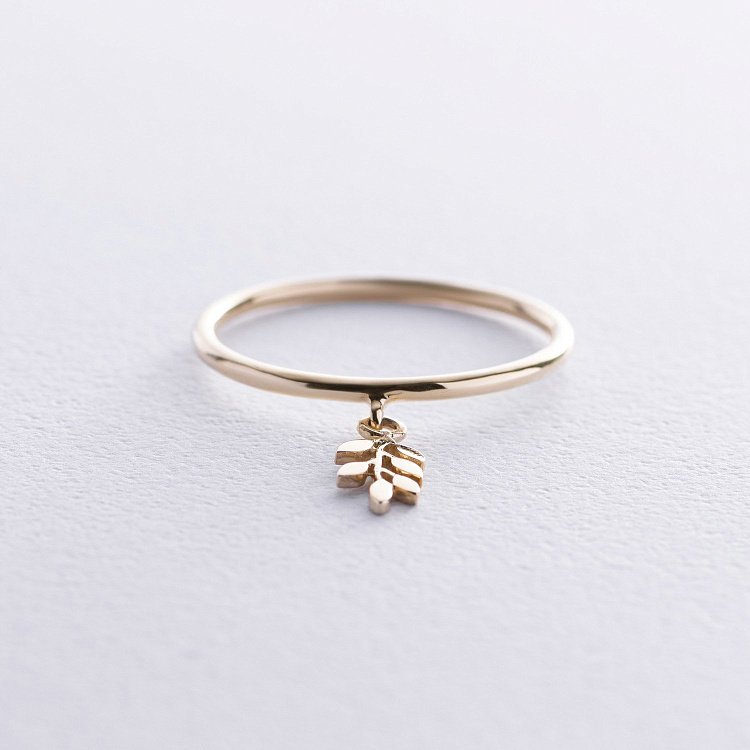 Каблучка "Гілочка" (жовте золото) к07961 від ювелірного магазину Онікс - 5