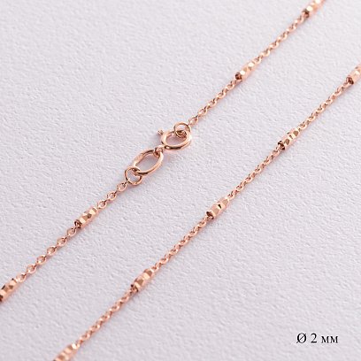 Цепочка в красном золоте (2 мм) ц00419
