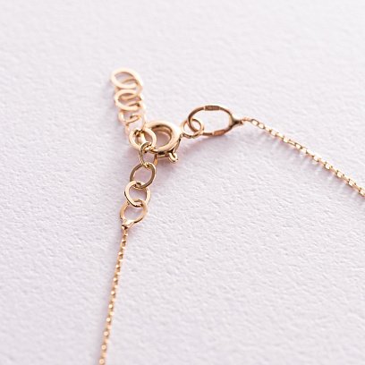 Золотой браслет "Love" на ногу б04864 №6