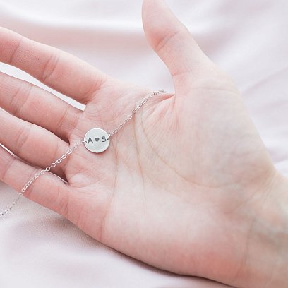 Серебряный браслет "Любимые буквы" с гравировкой 2091б №3