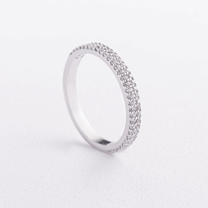 Серебряное кольцо с фианитами 1910/1р-CZ