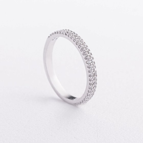 Серебряное кольцо с фианитами 1910/1р-CZ