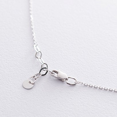 Колье "Монетки" в белом золоте кол01458 №5