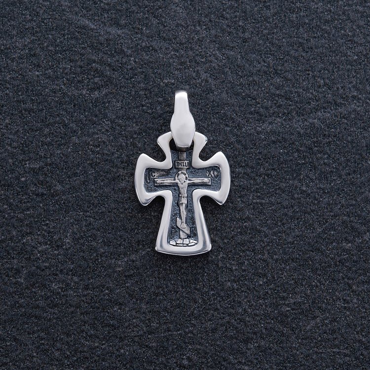 Православний хрест "Спаси і збережи" 131739 від ювелірного магазину Онікс