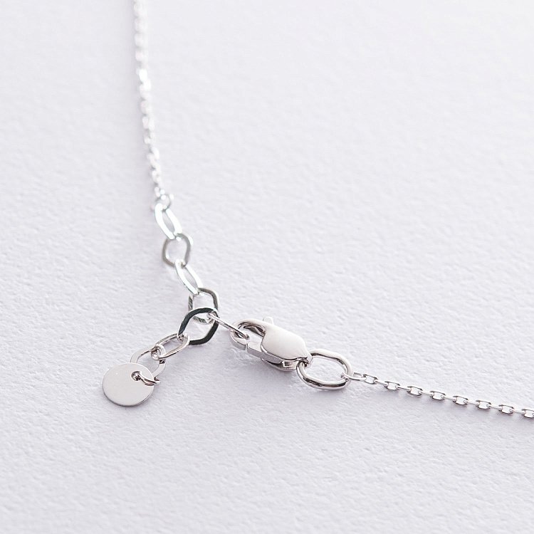 Колье "Монетки" в белом золоте кол01458 от ювелирного магазина Оникс - 8