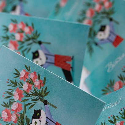 Листівка до Вашого подарунку "Вітаю!" №4