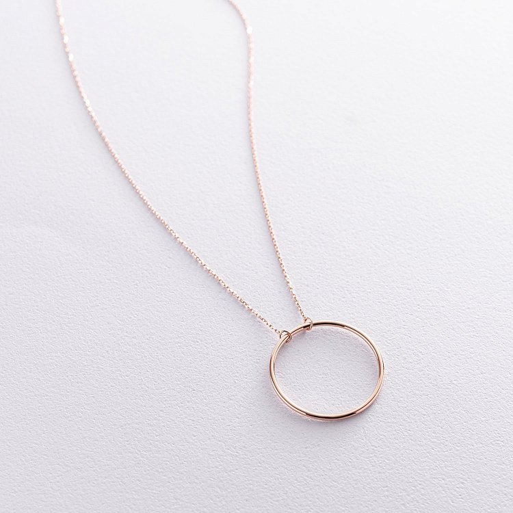 Кольє "Великий кругообіг" в червоному золоті кол01851 від ювелірного магазину Онікс - 5