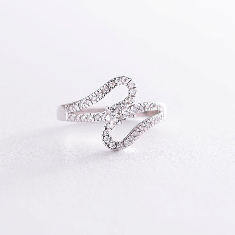 Золотое кольцо с бриллиантами км0187 от ювелирного магазина Оникс - 2