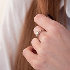 Помолвочное золотое кольцо с бриллиантами кб0386nl от ювелирного магазина Оникс - 1