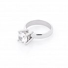 Срібний перстень з фіанітами 11885 от ювелирного магазина Оникс - 3