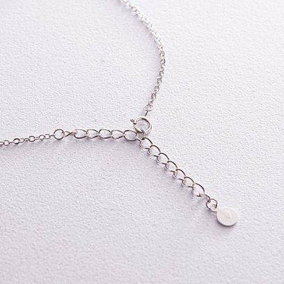 Серебряное колье "Шарики" 181247 №6