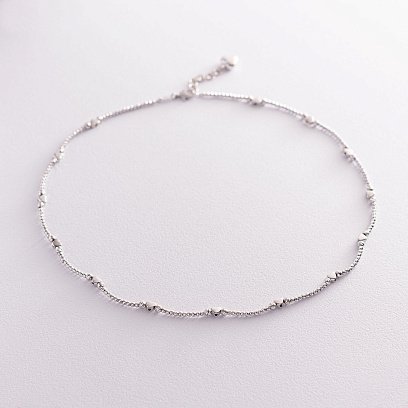 Золотое колье с сердечками кол01372