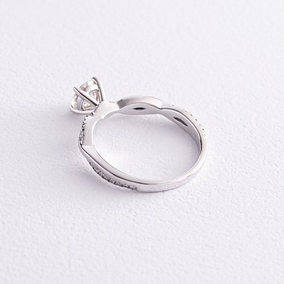 Заручальна каблучка в білому золоті з діамантами 312 №3