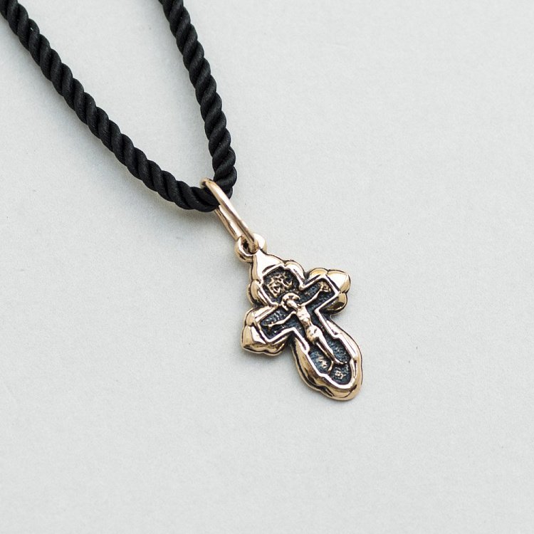 Православний хрест з розп'яттям п01868 від ювелірного магазину Онікс