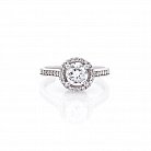 Серебряное помолвочное кольцо с фианитами 111256 от ювелирного магазина Оникс - 3