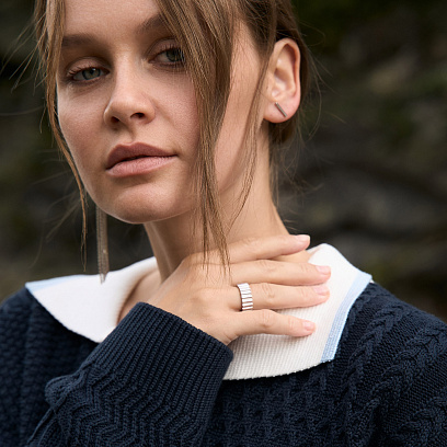 Серебряное кольцо "Katrin" 7253 №14