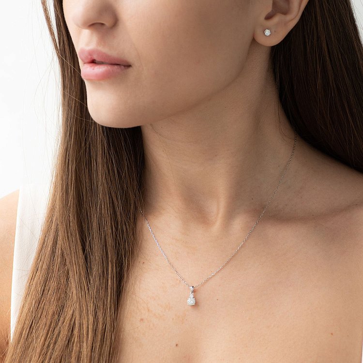 Золотой кулон (бриллианты) Р06940 от ювелирного магазина Оникс - 1