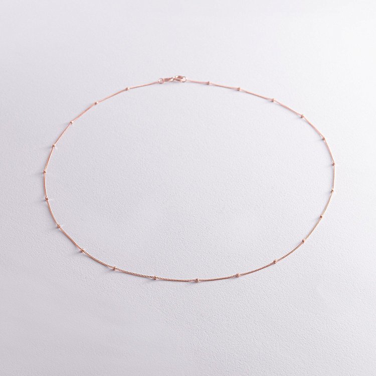 Колье - цепочка "Утонченность" в красном золоте ц00457 от ювелирного магазина Оникс - 2