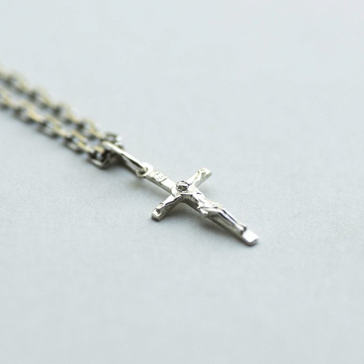 Детский православный крестик 131539 от ювелирного магазина Оникс - 1