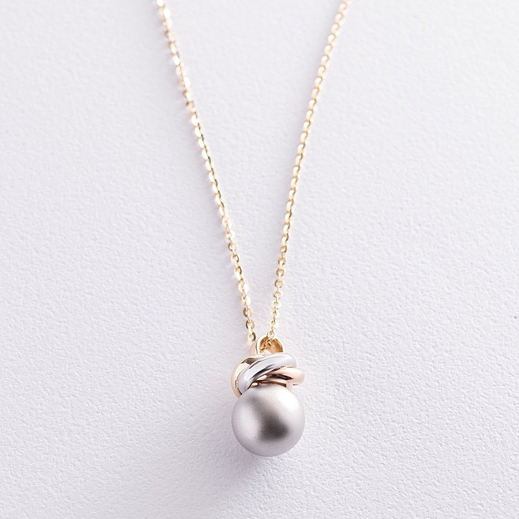 Золотое колье "Шар" кол01304 от ювелирного магазина Оникс - 4