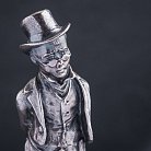 Срібна фігура ручної роботи "Франт з собачкою" сер00010 от ювелирного магазина Оникс - 1