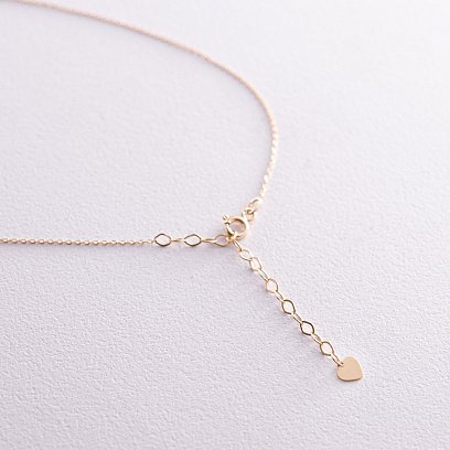 Колье "Самолетик" в желтом золоте кол01766 №7