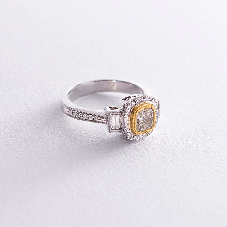 Золотое кольцо с бриллиантами к673 от ювелирного магазина Оникс