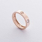 Золотое кольцо с фианитами к06250 от ювелирного магазина Оникс - 2