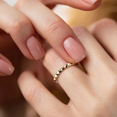 Кольцо "Mona" в желтом золоте к07407 №11