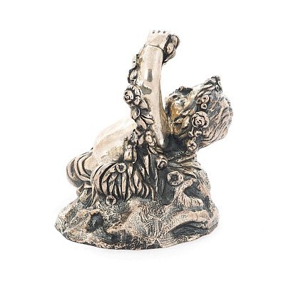 Серебряная фигура ручной работы "Маленький Ангел" сер00054 №2