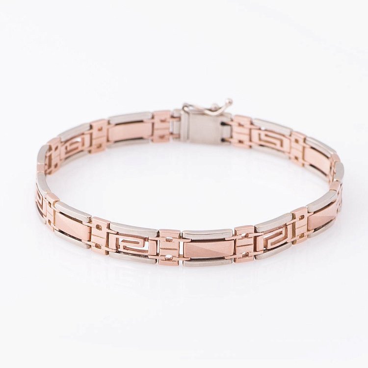 Золотий чоловічий браслет б00026 від ювелірного магазину Онікс